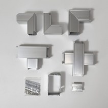 대한몰드 알루미늄 덕트 AL닥트 50x35 엘보 부속 케이블 보호관, 수직 니은자(IN)