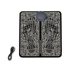 종아리마사지기 다리안마기 EMS Foot Massager Pad Portable Foldable Mat Pulse Muscle Stimulation Impro, 04 No Remote