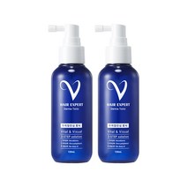 유한양행 브이헤어엑스퍼트 더마 탈모 완화 두피토닉 120ml x 2개, 단품