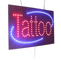 Tattoo Sign TOPKING Signage LED Neon Open Store Window Shop Business Display Grand Opening G, 1