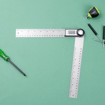 비투리빙 360도+20cm 디지털 각도기 목공용 스틸자 각도측정기, 기본