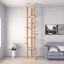 고양이 원목캣타워4단 원목캣타워5단 먼치킨 캣타워 이케아 등반 선반 무소음 DIY 투명해먹 뚱냥이, 단일사이즈, B3-02세개캡슐(2.7미터이하)