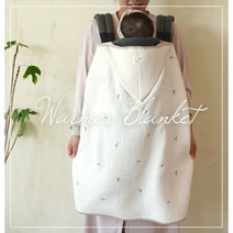 거즈 아기띠워머(4계절) 아기 가리개 햇빛가리개 신생아 가리개 임신/출산/백일선물 아기이불 거즈이불 낮잠이불 수유가리개 봄달, 곰,스트랩