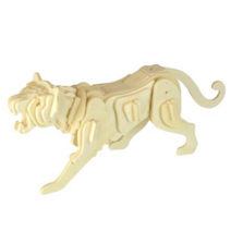 3d 나무퍼즐 입체퍼즐 공룡 건축물, 49 A-165 호랑이, 1set