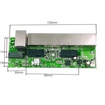 ANDDEAR-48 v 8 포트 기가비트 관리되지 않는 poe 스위치 8*100 mbps POE 업 링크 전원 NVR, 한개옵션0