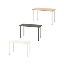 이케아 LAGKAPTEN ADILS 락캅텐 아딜스 책상 1200 (094.167.59), 색상:다크그레이+블랙