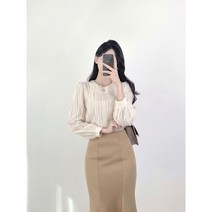 린드 깃털 레이스 블라우스
