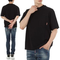 [명품]22FW 아크네 포켓 오버핏 반팔 티셔츠 BL0214 900 22FWBL0214900
