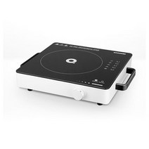 QCOOKER 유도 밥솥 지능형 전기 세라믹 히터 가정용 작은 전원 주방 쿠커 20 기어 조정 2000W, 01 black_01 EU