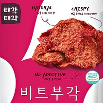 비트부각 속초 중앙시장 티각태각 간식 30g 60g 캠핑간식 야채부각 콩소스 혼술안주 윤스테이, 비트부각 30g