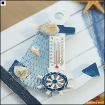 원형고리 서핑업체인테리어 철재보드판 조개디자인 바다조개온도계 소라온도계