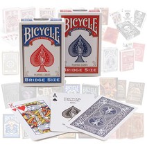 [조한스토어] 바이시클 카드 덱 정품 마술카드, Bridge size(No.1004995)_색상 랜덤발송
