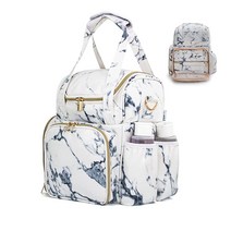 가죽 매니큐어 오거나이저 케이스 탈착식 백 2개 60병 및 네일 램프용 대용량 홀더 라이트 보관 가방 젤 폴리쉬 병 보관 세트, White