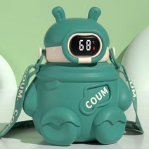 온도표시 보온병 보냉병 스테인리스 텀블러, 그린