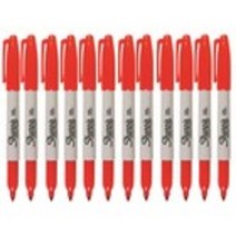 샤피 유성 네임펜 FINE SF3005, 레드(SF30052A), 26개