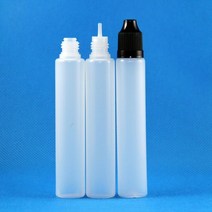 5Pcs 30ml 60ml LDPE 플라스틱 짜기 펜 Dropper 병 E 주스 Childproof 모자 긴 얇은 팁 승/퍼널 눈 액체 컨테이너, [01] 60ml, [01] Plastic, [07] Black