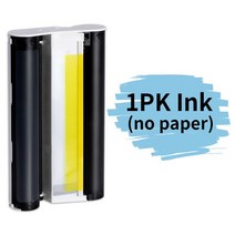 잉크 카트리지 및 사진 용지 Canon Selpy CP1300 포토 프린터 KP-108IN 100x148mm (4x6 인치) KP-36IN, [06] 1 ink (no paper), 1개