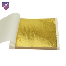 금은 공예 100장 도화지 금박종이 금박, 9x9cm 골드
