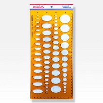 코링 K-201F 템플렛 도형자 (종합타원형)