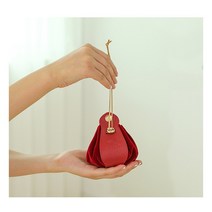 선물 파우치 LBSISI 생활 5pcs 가죽 보석 Drawstring 벨벳 가방 사탕 쿠키 선물 포장 생일 웨딩 파티 깜짝 장식 복주머니 외국인친구 사주단자 한지공예, 11x12cm, 01 Red