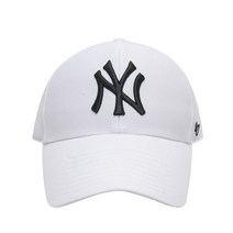 47브랜드 MLB모자 엠엘비 NY 뉴욕양키스 MVP 빅 로고 볼캡 모자 화이트 B-MVP17WBV-WHF