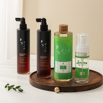 어성초토닉+애플워시 히노키샴푸 세트 국내산 에코서트인증 편백수, 토닉260ml2병+샴푸500ml1병(거품용기무료)