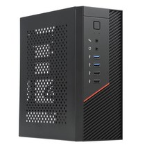 A09P 4.2L 데스크탑 미니 ITX 케이스 소형 1U 전원 공급 장치 HTPC 섀시 게임 컴퓨터, Black