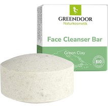 독일 그린도어 GREENDOOR Firm facial cleansing 알로에베라 참기름 그린 클레이 페이스 클렌징바 57g, 3팩