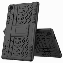 태블릿 커버 케이스 삼성 갤럭시 탭 A7 10.4 SM-T500 T505 갑옷 TPU + PC 충격 방지 스탠드 T500 인치, 05 Black