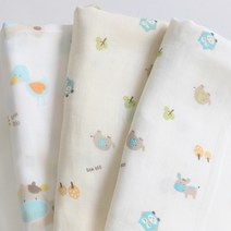 패브릭샵 밤부 이중거즈 봉봉놀이터 5종, 밤부꼬끼오