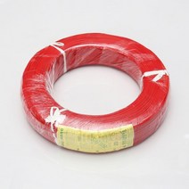 천지몰 대창전선 UL 1007 16번 300V 80도 적색 1.25SQ 1롤, 1개