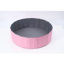 어린이 야외 놀이터 장난감 접을 수있는 바다 볼 풀 유아 아기 구덩이 생일 선물 실내, 핑크 120cm