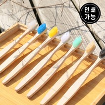 친환경 미세모 나무 제로웨이스트 우드 천연 생분해 대나무 칫솔 M10960, 투명