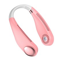 ARCHIST 날개없는선풍기 넥밴드 무선 선풍기 Bladeless Fan Hanging Neck Leafless Fan Rechargeable Fan Mute Sports Mini Portable Fan for Home Outdoor Fan, 분홍색