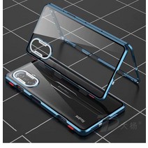 Xiaomi Redmi K40 게임용 마그네틱 케이스 K50 커버 알루미늄 금속 범퍼 강화 유리 카메라 보호, [01] Redmi K40 Gaming, [02] 파란