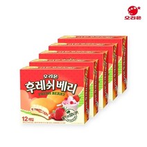 오리온 후레쉬베리 딸기 336g x 5개 딸기맛 과자 파이 간식, 단품