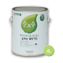 노루페인트 습기차단 수성페인트 순앤수 워터가드 4L, 백색, 1개
