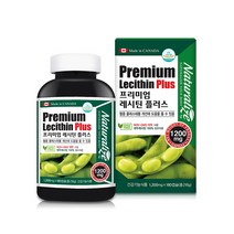 식물성 인지질 60% 대두 레시틴 포스파티딜콜린 NON GMO LDL HDL 캐나다 1200mg*180캡슐