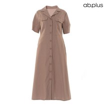 에이비플러스 ab.plus 셔츠 카라 라인 디테일 원피스 (LSW5MO34A)
