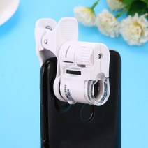 스마트폰망원렌즈 콘서트카메라 Universal clip mobile phone microscope 60x magnifier led instrument macro lens, 없음