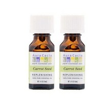 아우라카시아 퓨어에센셜 당근씨오일 15ml 2개 / Aura Cacia Pure Essential Oil Carrot Seed 0.5oz 2pack