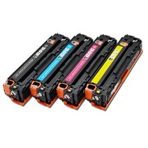 호환 토너 카트리지CB540A CB541A CB542A CB543A 125A 540 541 HP 젯 1215 CP1215 CP1515n CP1518ni CM1312, 한개옵션1, 04 Yellow