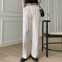 코코블랑 웨이즈 핀턱 와이드 슬랙스(뒷밴딩)