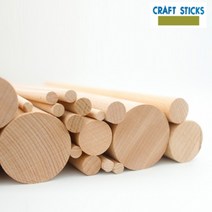 북미FAS등급 목봉 나무막대 원형우드스틱봉, 20cm 10개, 0.8cm
