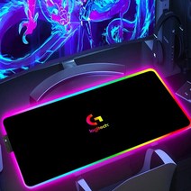 led 마우스 장패드 Rgb 로지텍 g 마우스 패드 게임 백라이트 Pc 액세서리 게이머 키보드 매트 데스크 프, 06 FH001735_02 RGB300x800x3mm