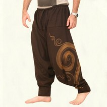 하렘 바지 Hippie Aladdin Baggy 인도 남성 캐쥬얼 힙합 집시 코튼 린넨 와이드 레그 루즈 팬츠 빈티지