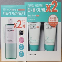브링그린 티트리 시카토너 510ml 수분크림 100ml 2개 세트 닦토 피부장벽 강화 여드름 스킨 크림