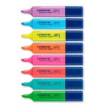 스테들러 형광색연필 364 유성매직 프릭션네임펜 텍스트서퍼 형광펜 10개 클래식 5W916DCD, 1개, 터키