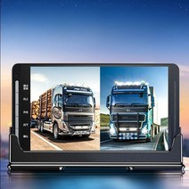 화물차후방카메라 추레라 탑차 덤프트럭 화물용 후방 카메라 선, 9인치 듀얼 렌즈 + 64G 카드 세미 트레일러용 35