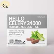 HelloHealth 헬로헬스 샐러리 24000mg 120베지캡슐 요산 컨트롤 uricacid SGL, 1개, 120개